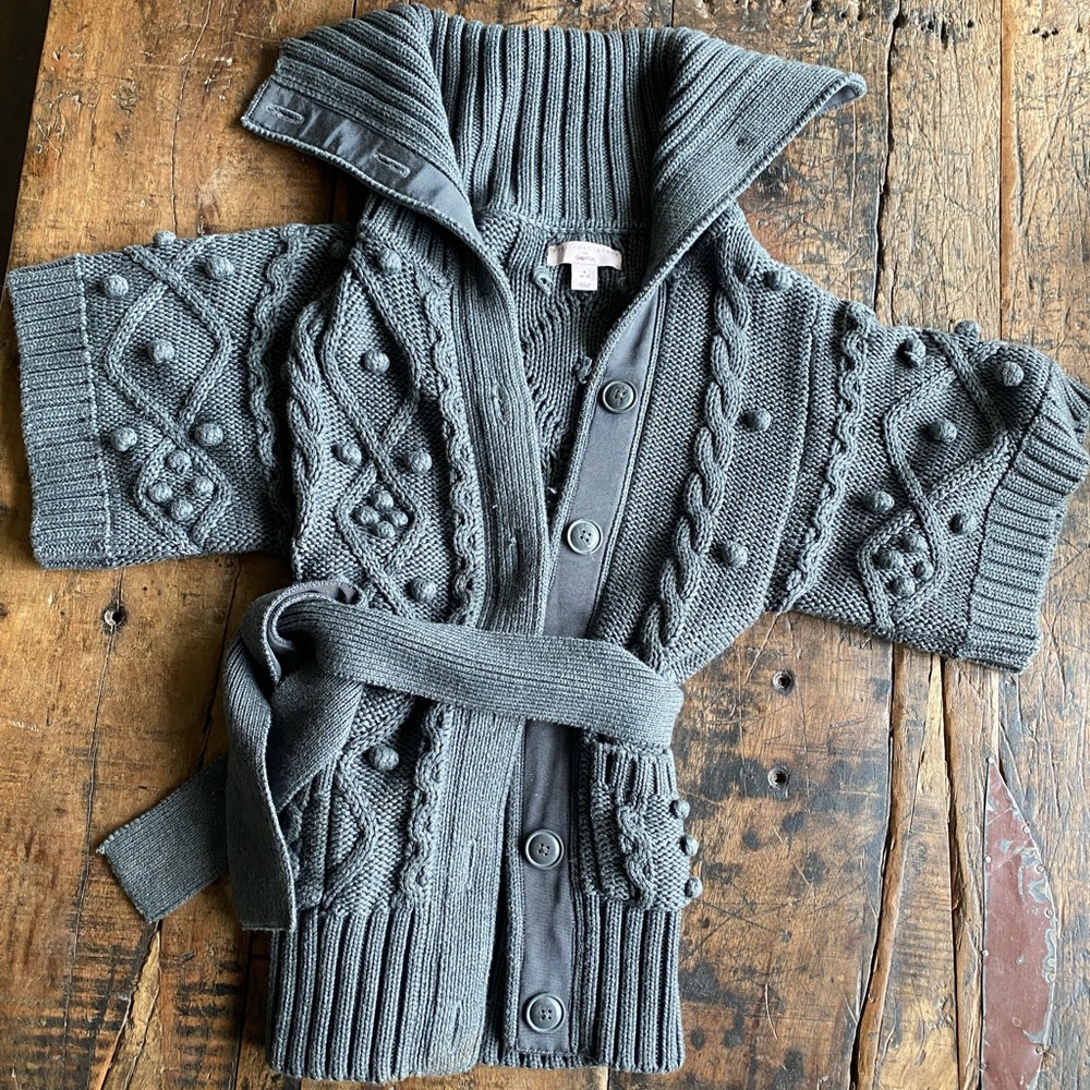 Stella McCartney for GapKids Knit Cardigan with Belt, Girls  size S (6-7)